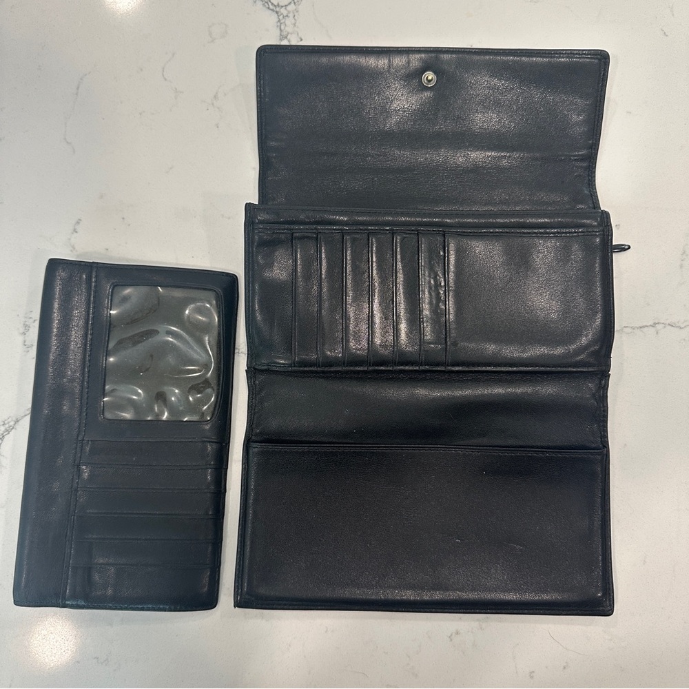 ⚜️ Tumi Black Leather Wallet - Picture 2 of 12